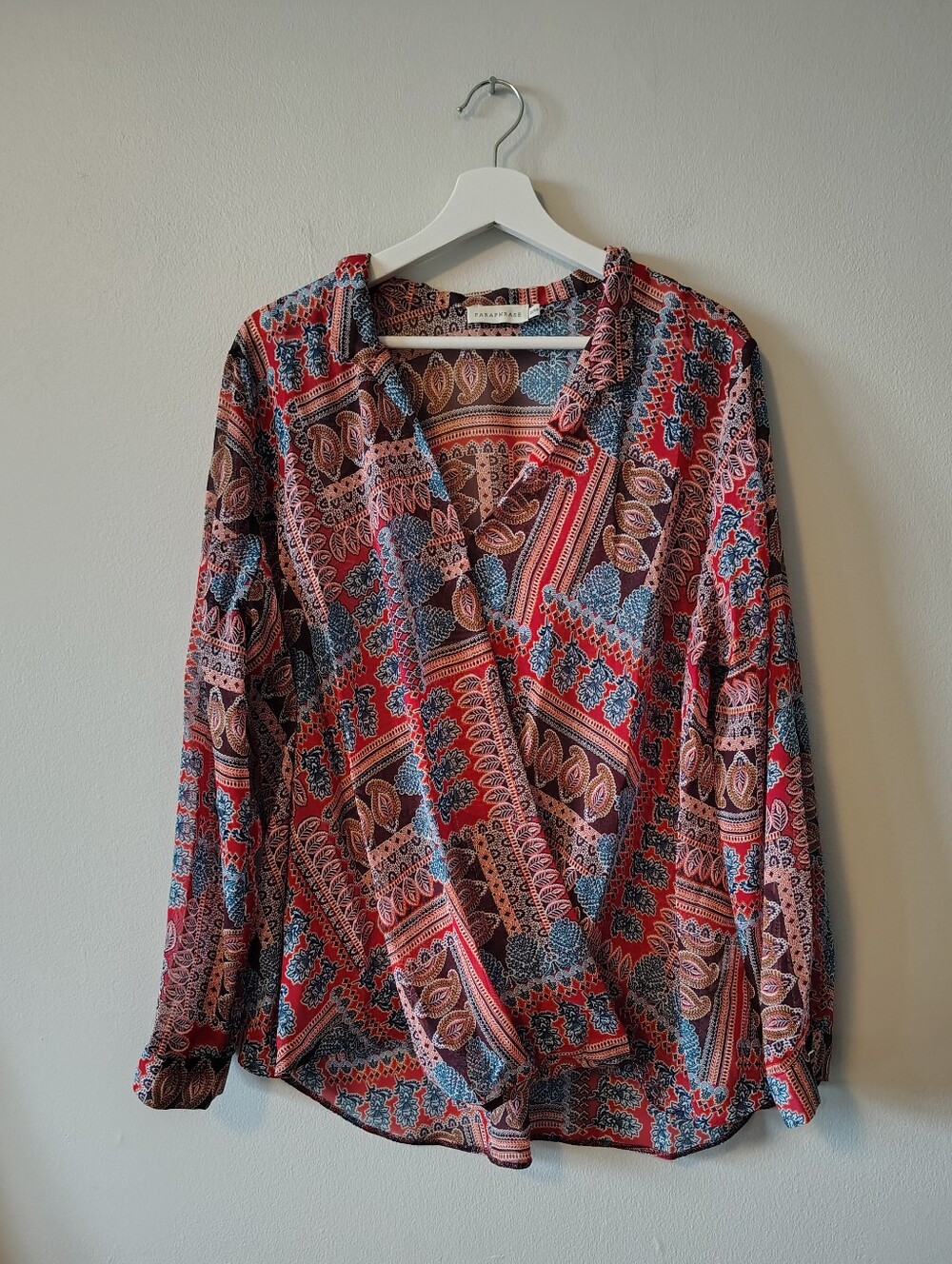 Paraphrase Multicolour Semi Sheer Blouse